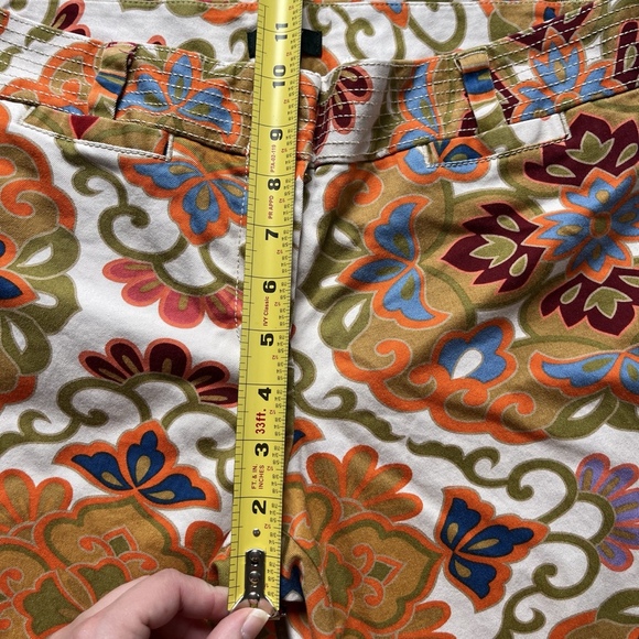 Y2K J.Crew City Fit Stretch Chino Floral Pants Women’s 8 Retro Preppy Trousers - Picture 6 of 12